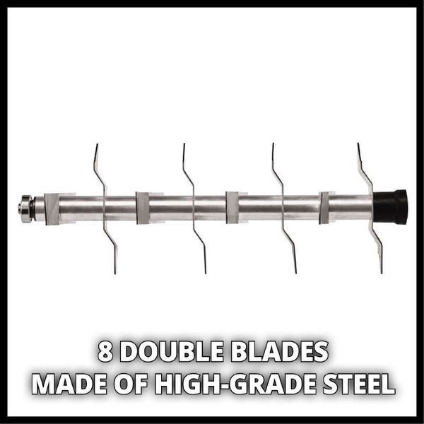 Мощный электрический скарификатор Einhell GC-SA 1231/1 : 1200 Вт, для газонов S=300 м&sup2; (3420630) 3420630 фото