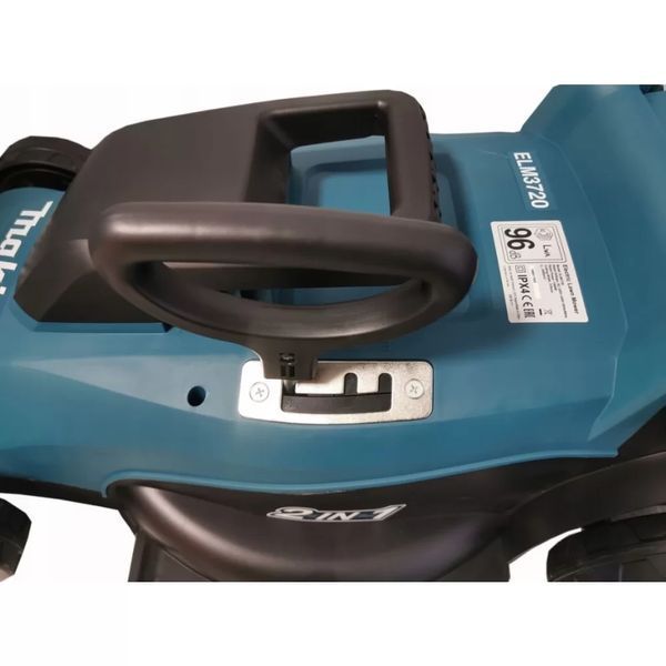 Электрическая газонокосилка Makita ELM3720: 1400 Вт, 3400 об/мин, высота скашивания 20/40/55 ELM3720 фото