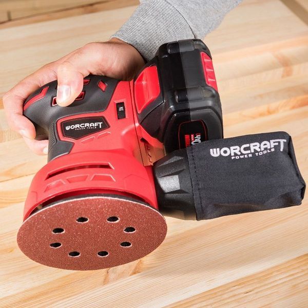 Акумуляторна шліфмашина ексцентрикова WORCRAFT CRS-S20Li (13131 каркас) д-125 мм 13131 фото