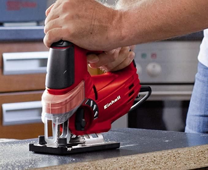Професійний електричний ручний лобзик (електролобзик) Einhell TC-JS 85 : 620 Вт, 3000 об/хв, глибина різу 85мм (4321140) 4321140 фото