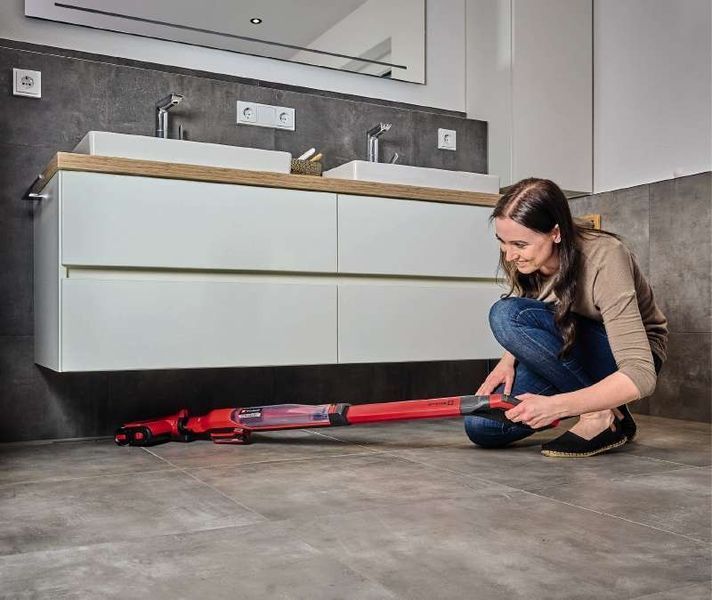 Потужна швабра акумуляторна Einhell CLEANEXXO : з АКБ 18V 2,5Аh, ширина щітки 29 см, 450 об/хв (3437110) 3437110 4512097 фото