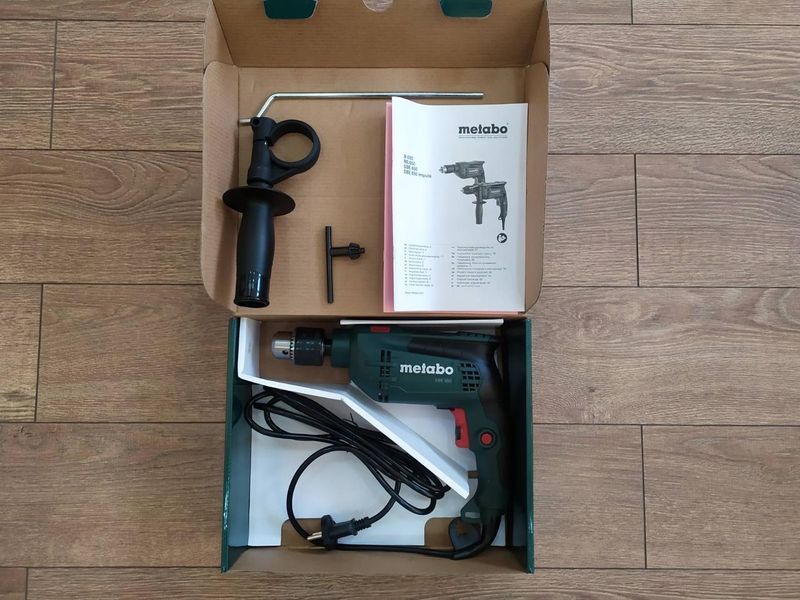 Дрель электрическая ударная (электродриль) Metabo SBE 650 : 650 Вт, 1.5-13мм сверло, 1.8 кг (600671000) 600671000 фото