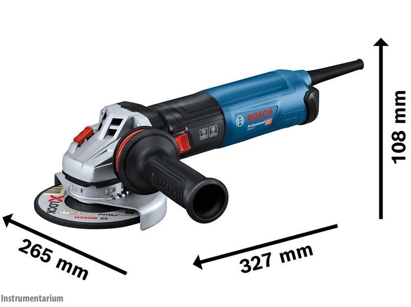Профессиональная болгарка Bosch GWS 17-125 S: 1700 Вт, диск 125мм, с регулировкой оборотов 06017D0300 фото
