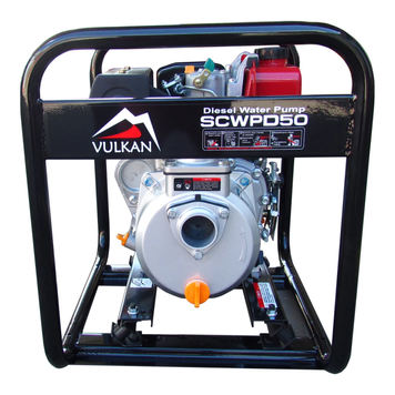 Мотопомпа дизельна Vulkan SCWPD50 для чистої води (рукав 50мм, 28м3/год, підйом 28м) 79164 фото