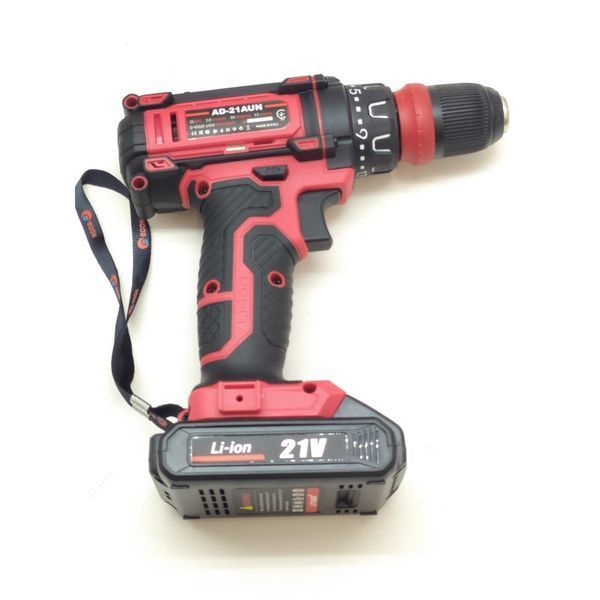 Мощный аккумуляторный шуруповерт Edon AD-21AUN : 21V, 2 Аh, 1450 об/мин, 30 Нм, 2 аккумулятора, зарядное AD-21AUN фото