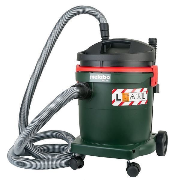 Профессиональный пылесос Metabo ASA 32 L, 1200 Вт, 32 литра, 200 мбар, 3600 л/мин. 602013000 фото