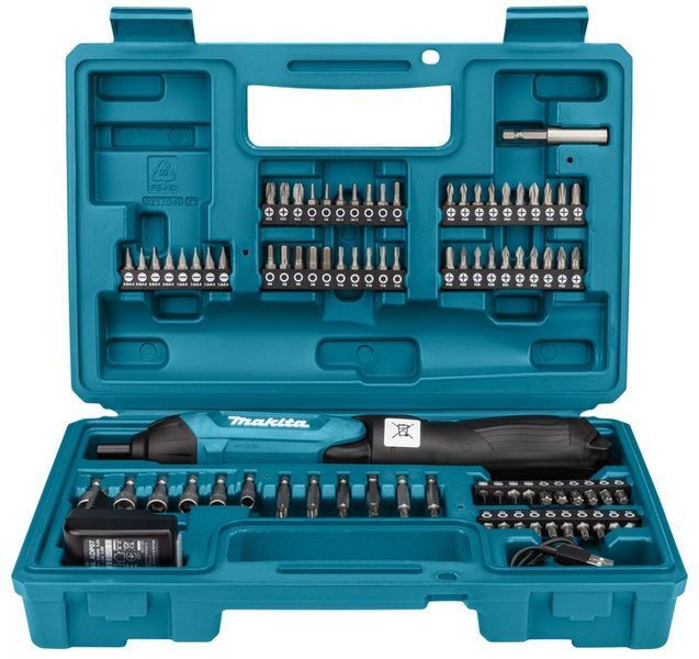 Аккумуляторная отвертка Makita DF001DW : Li-Ion 3,6 В, Micro USB, 81 бит, 4 / 3 Нм DF001DW фото