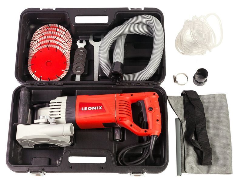 Штробориз электрический (бороздник) Leomix SD-150A 35L320 : 2400 Вт, 4.3см глубины, кейс (бетонорез) 35L320 фото