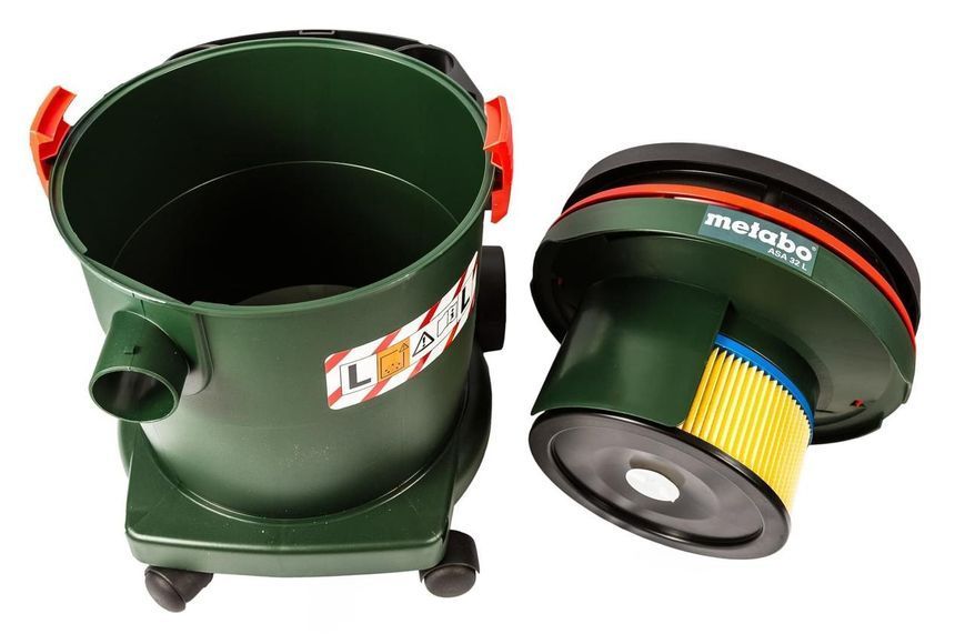 Профессиональный пылесос Metabo ASA 32 L, 1200 Вт, 32 литра, 200 мбар, 3600 л/мин. 602013000 фото