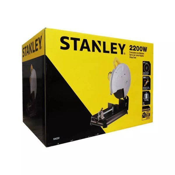 Пила монтажна мережева STANLEY SSC22:2200 Вт, диск 355 мм, глибина різання 125 мм, кабель 3 м, 15,5 кг SSC22 фото