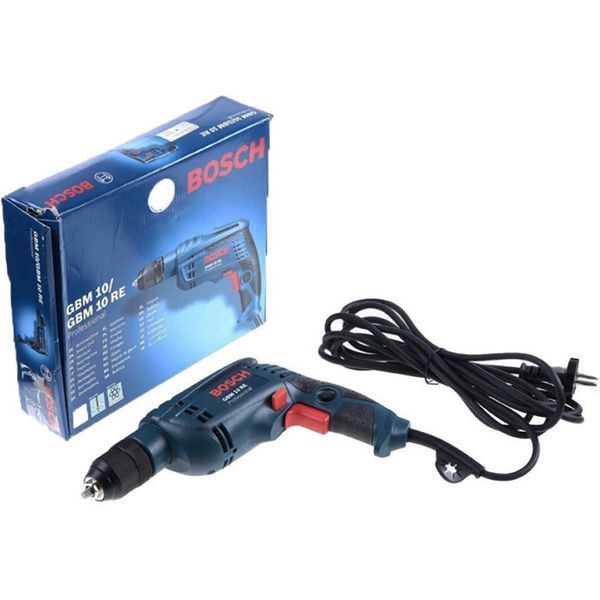 Професійна дриль електричний безударний Bosch Professional GBM 10 RE : 600 Вт, 2600 об/хв, Нм 20, діаметр свердла 1-10 мм 0601473600 фото