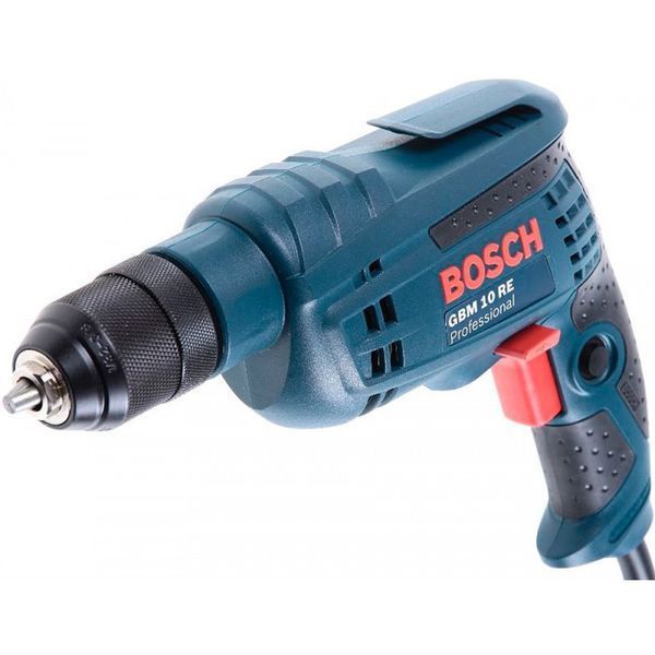 Професійна дриль електричний безударний Bosch Professional GBM 10 RE : 600 Вт, 2600 об/хв, Нм 20, діаметр свердла 1-10 мм 0601473600 фото