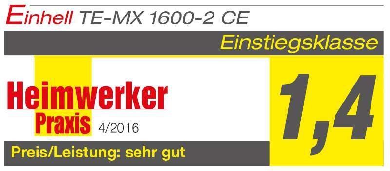 Мощный электрический миксер-мешалка Einhell TE-MX 1600-2 CE: 1600 Вт, 750 об/мин 4258555 фото