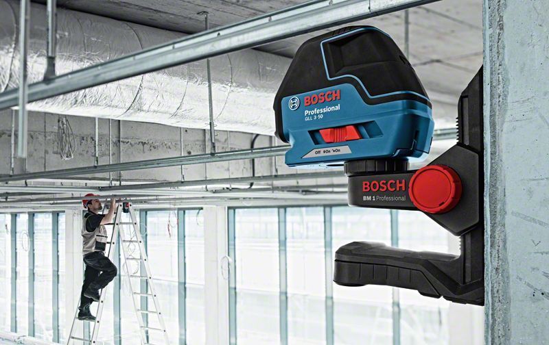 Профессиональный лазерный нивелир Bosch GLL 3-50 + BM1 + L-BOXX (0601063802): 4 батарейки 1,5 В LR6 0601063802 фото