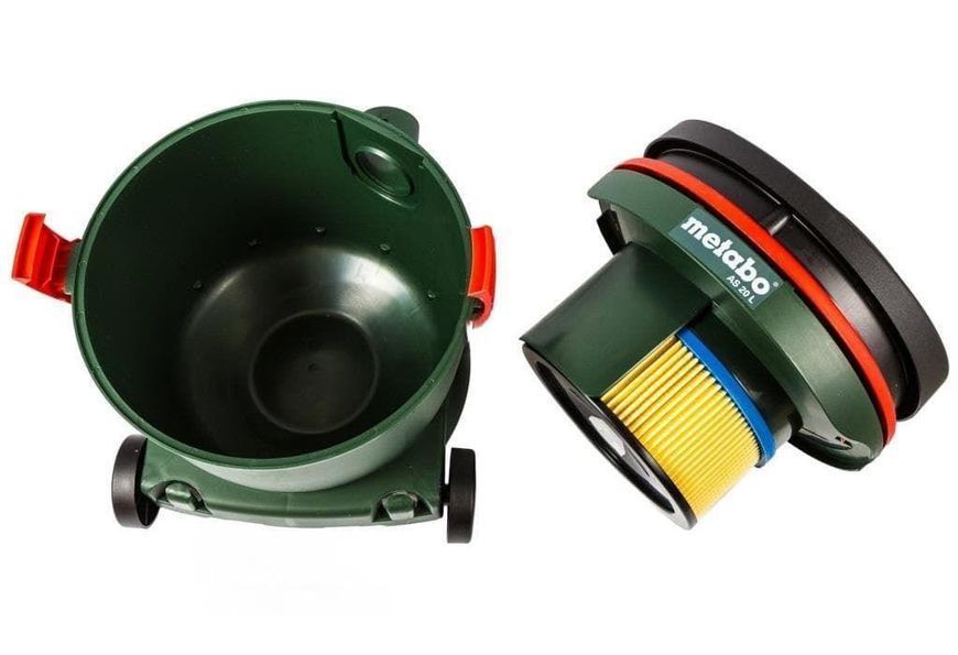 Професійний пилосос Metabo AS 20 L, 1200 Вт, 20 л, 200 мбар, 3600 л/хв. 602012000 фото