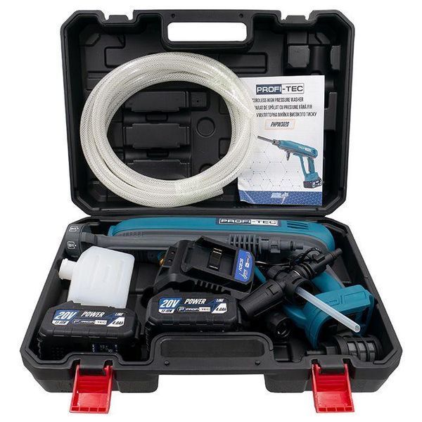 Мойка высокого давления аккумуляторная PROFI-TEC PHPW3020 POWERLine: с АКБ 18V 4.0Ah, 30 бар 006559 фото
