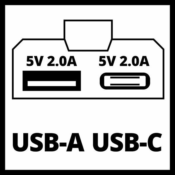Акумуляторний адаптер для зарядки USB-пристроїв Einhell TC-CP 18 Li USB A/C-Solo (4514148) 4514148 фото