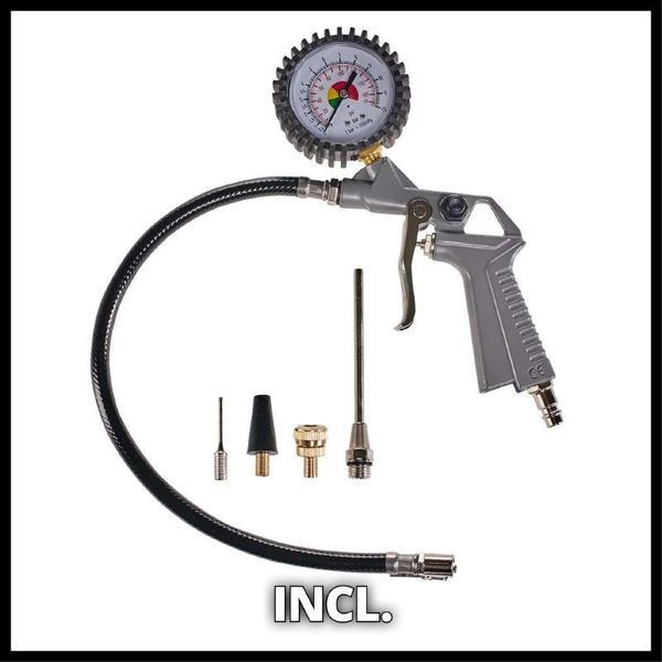Потожний компресор Einhell TC-AC 190 OF Set : 1100 Вт, 3750 об/хв, макс.продуктивність 190л /хв (4020660) 4020660 фото