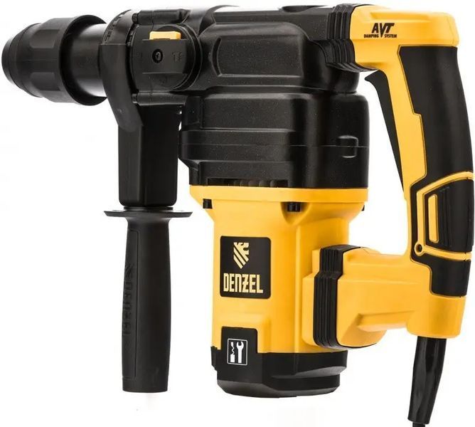 Мощный ударный электрический бочковый перфоратор Denzel RHV-1050-38-max: SDS-max,1050Вт, 10 Дж 26620 фото