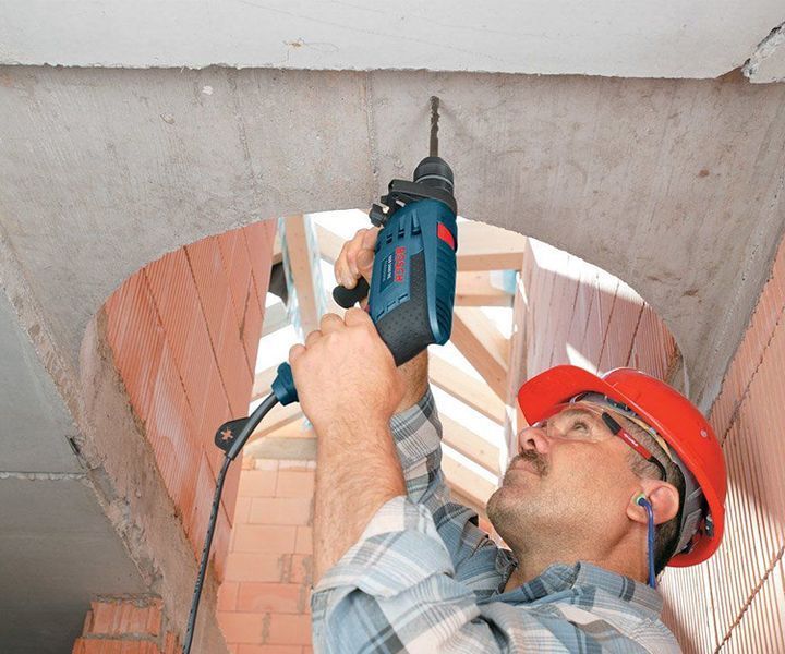 Профессиональная дрель ударная Bosch Professional GSB 1600 RE : 700 Вт, 3000 об/мин, 25000 уд/мин 0601228200 фото