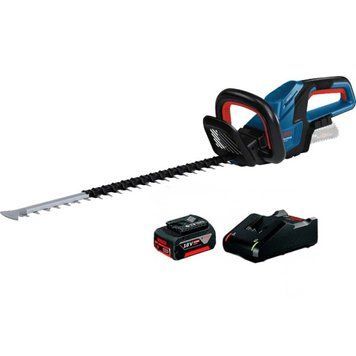 Кусторез аккумуляторный BOSCH GHE 18V-60 (акум 4а и зарядка) 06008C9000+1600A01B9Y фото