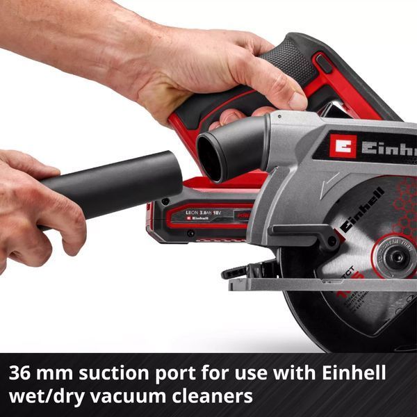 Пила циркулярная аккумуляторная Einhell TE-CS 18/165-2 Li - Solo (18В/каркас) 4331230 фото
