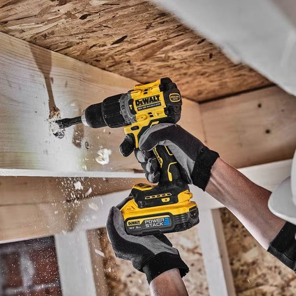 Дрель-шуруповерт аккумуляторная безщеточная ударная DeWALT DCD805H2T : с АКБ 2шт-18V 5 Ah, 90 Нм DCD805H2T фото