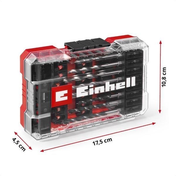 Профессиональный набор ударных бит и сверл einhell 39 шт, m-case (108759) 108759 фото