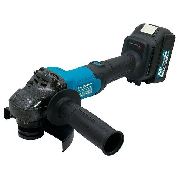Угловая бесщеточная шлифмашина PROFI-TEC DGA20BL POWERLine: с АКБ 20 V 2шт-5.0Ah+ЗУ 005963 фото