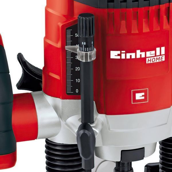 Електричний ручний столярний фрезер по дереву Einhell TC-RO 1155 E : 1100 Вт, 6-8 цанга, 30000 об/хв електрофрезер (4350470) 4350470 фото
