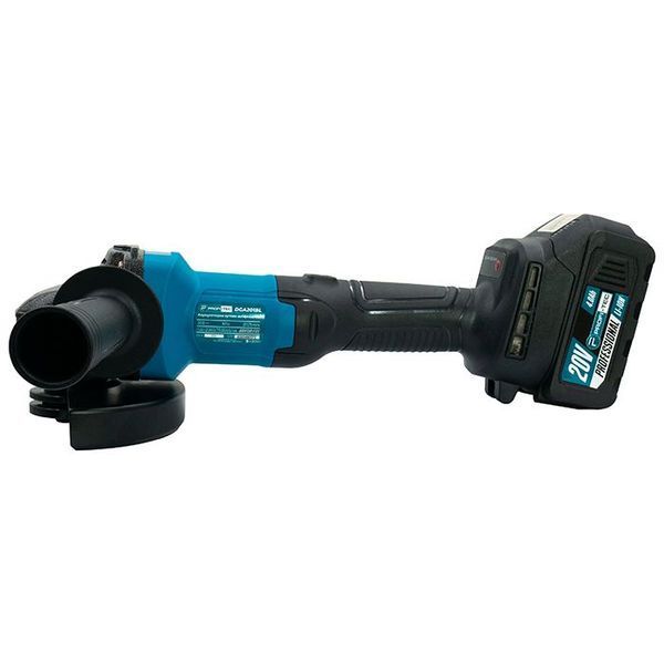 Угловая бесщеточная шлифмашина PROFI-TEC DGA20BL POWERLine: с АКБ 20 V 2шт-5.0Ah+ЗУ 005963 фото