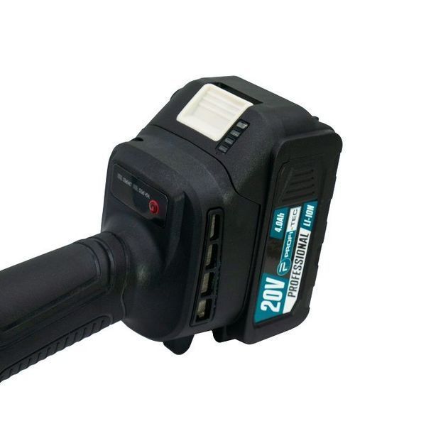 Угловая бесщеточная шлифмашина PROFI-TEC DGA20BL POWERLine: с АКБ 20 V 2шт-5.0Ah+ЗУ 005963 фото