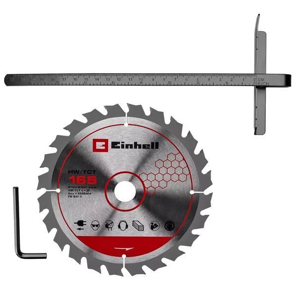 Пила циркулярная аккумуляторная Einhell TE-CS 18/165-2 Li - Solo (18В/каркас) 4331230 фото