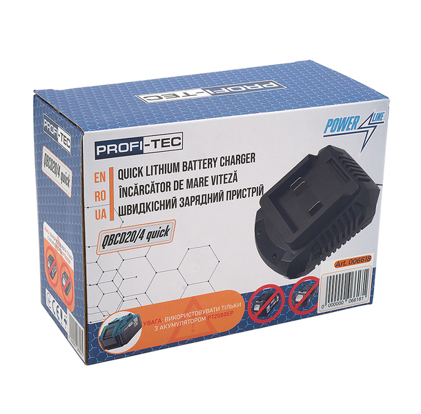 Зарядное устройство быстрое PROFI-TEC QBCD20/4 quick (4,0 А) 006618 фото