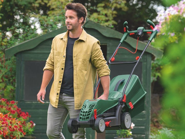 Газонокосилка электрическая Bosch UniversalRotak 34-405 : 1.3 кВт, ширина захвата 34 см (06008A6401) 06008A6401 фото