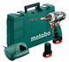 Акумуляторний шуруповерт Metabo PowerMaxx BS Basic 2х2,0 Ач пластиковий чемодан (600080500) 600080500 фото 1