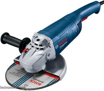 Профессиональная угловая шлифмашина (болгарка) Bosch GWS 2200 : 2200 Вт, 6500 об/мин, диск 230 мм 06018C1320 фото