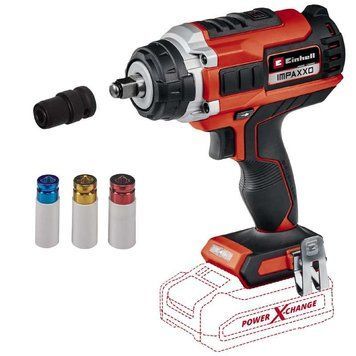 Ударний акумуляторний безщітковий гайковерт Einhell IMPAXXO 18/400 - Solo : 18V, 400 Нм (без акума і зарядки) 4510070 фото
