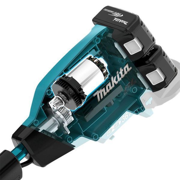 Профессиональная аккумуляторная коса MAKITA DUR369APT2: с АКБ 2 шт-18V х 5.0 Аh, кошения 430 мм DUR369APT2 фото