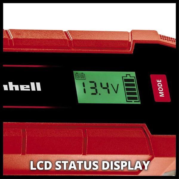 Потужний автомобільний зарядний пристрій Einhell CE-BC 5 M LiFePO4 : 12V, 3-120 Ah (1002251) 1002251 фото