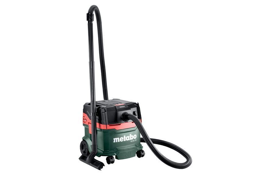 Професійний пилосос Metabo AS 20 L PC : 1200 Вт, 20 л, 225 мбар, 4200 л/хв., сухе, вологе, 3500 см&sup2; 602083000 фото