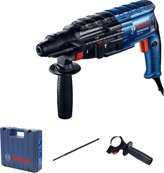 Професійний ударний електричний прямий перфоратор Bosch GBH 240 : 790 Вт, 2.7 Дж (0611272100) 0611272100 фото
