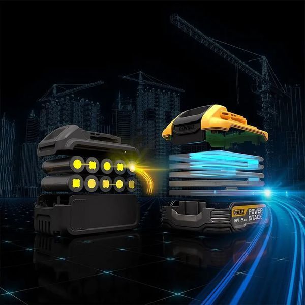 Професійна акумуляторна батарея PowerStack DeWALT DCBP518 : 18V 5.0 Аh з індикатором заряду DCBP518 фото