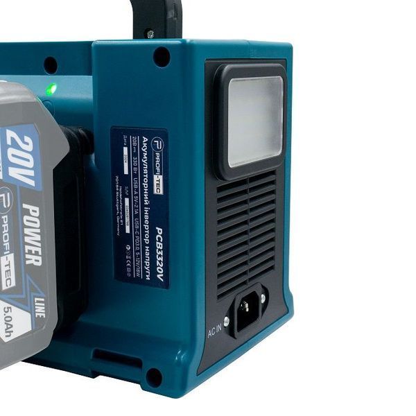 Акумуляторний інвертор напруги PROFI-TEC PCB3320V POWERLine : без АКБ, струм 12 В/5 А (макс. 10 А) 005942 фото