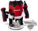 Мощный электрический ручной столярный фрезер по дереву Einhell TE-RO 1255E: 1200 Вт, 6-8 цанга 4350490 фото 1