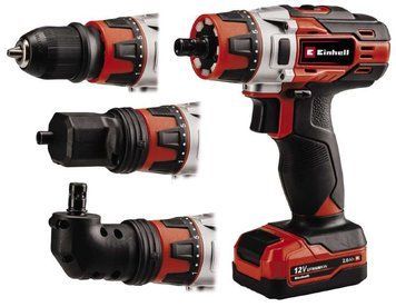 Потужний акумуляторний шуруповерт Einhell TE-CD 12/1 3X-Li (1x2,0 Ah) : з Li-ion 12 V 2.0 Ah, 4513595 4513595 фото