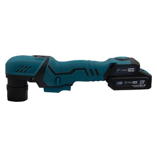 Аккумуляторная эксцентриковая полировальная машина PROFI-TEC PPM-8012SCP Set: с АКБ 12V 2.5 Ah+ЗП, круг 80мм 006070 фото