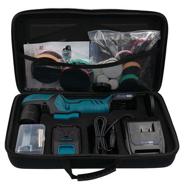 Аккумуляторная эксцентриковая полировальная машина PROFI-TEC PPM-8012SCP Set: с АКБ 12V 2.5 Ah+ЗП, круг 80мм 006070 фото