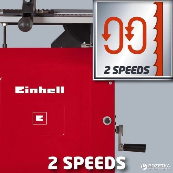 Потужна стрічкова пила Einhell TC-SB 305 U : 750 Вт, частота х.х.1400 об/хв, глибина різу при 90&deg;/45&deg;: 170 / 75 мм 4308055 фото