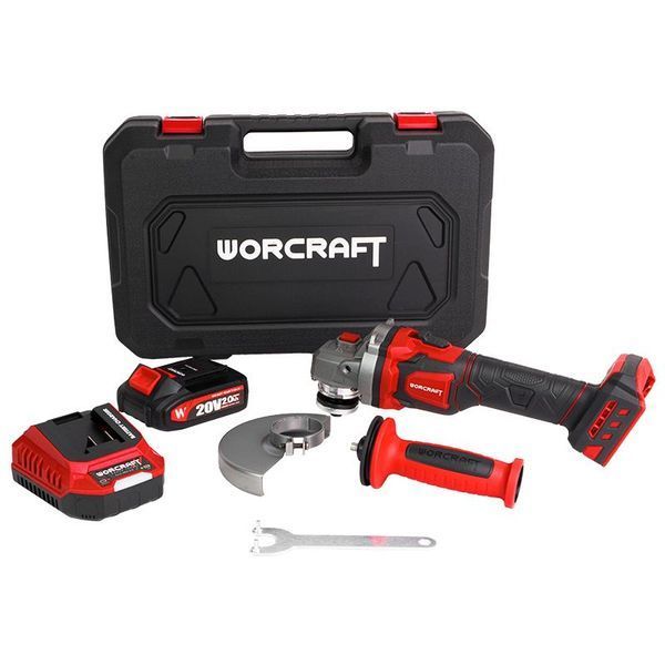 Аккумуляторная бесщеточная угловая шлифмашина WORCRAFT CAG‑S20LiBEM‑125 (&laquo;Плавный пуск&raquo;, 3 скорости) 13301 фото